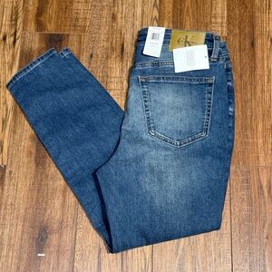 Calvin Klein Women's High-Rise Skinny Ankle Jeans, Storm Blue, Size 14/32, New